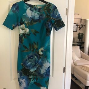 Calvin Klein floral sheath dress